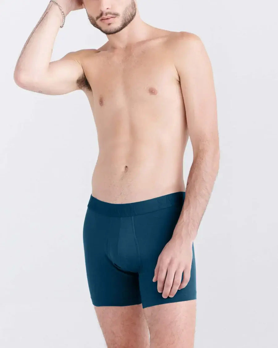 Saxx DropTemp® Cooling Cotton Boxer Brief 5" - Deep Ocean