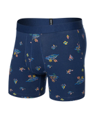 Saxx DropTemp® Cooling Cotton Boxer Brief 5" - Island Life-Midnight