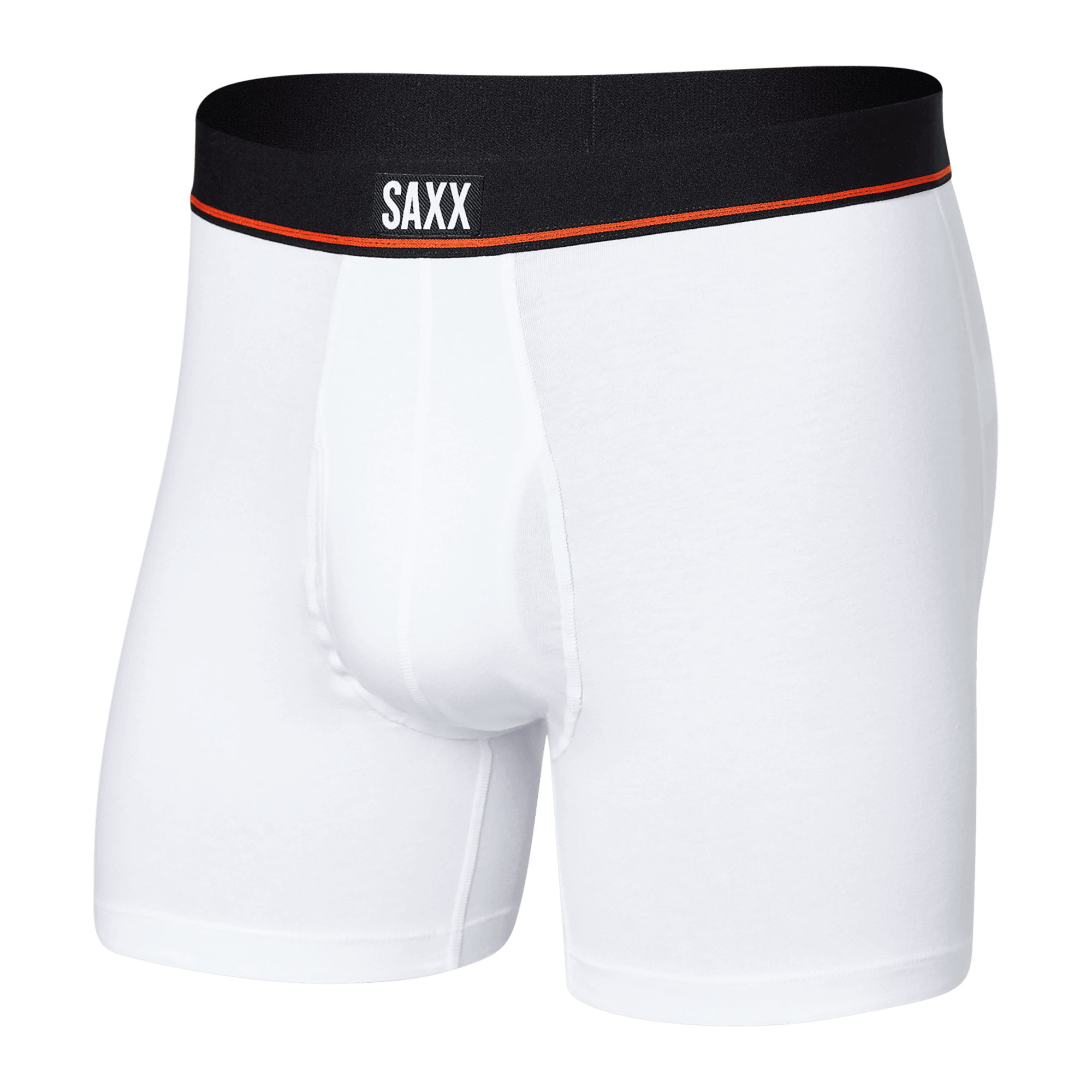 Saxx Underwear Non Stop Stretch Cotton Boxer Briefs - White
