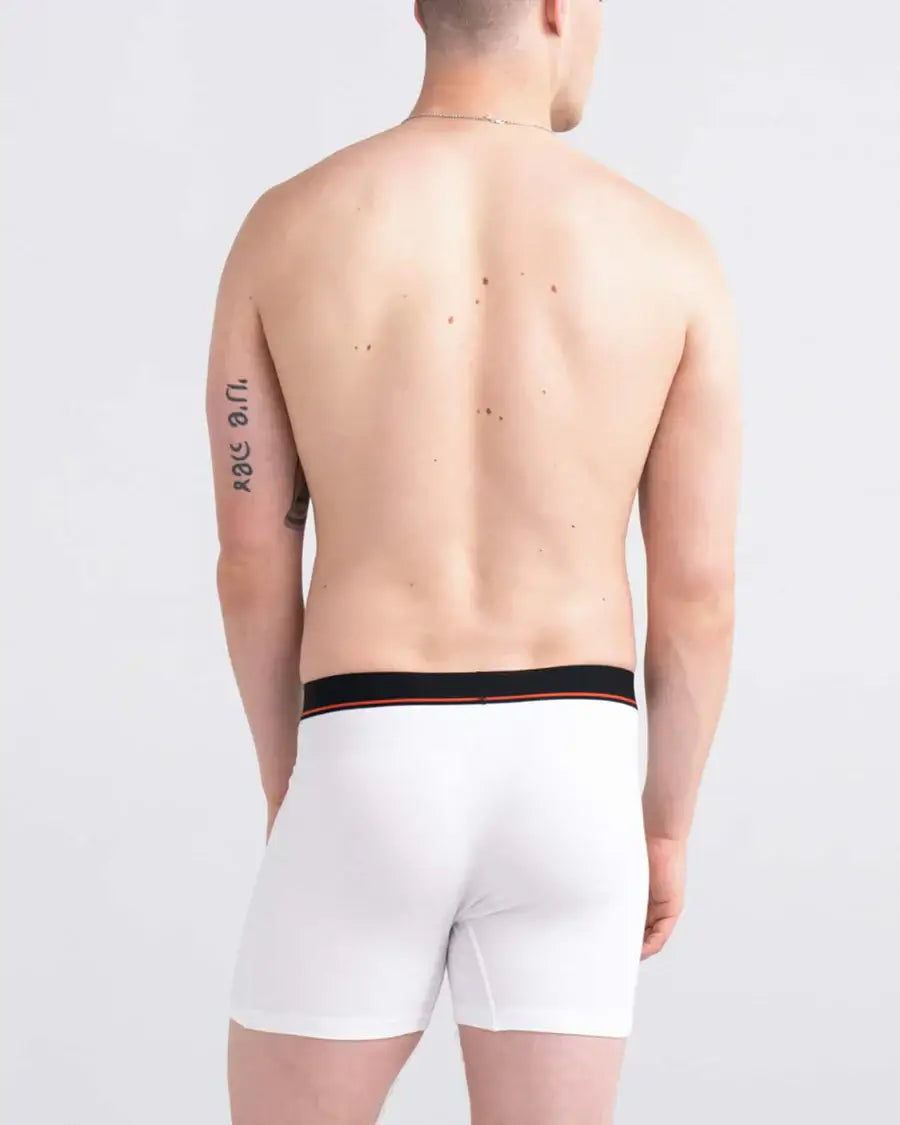 Saxx Non Stop Stretch Cotton 3 Pack Boxer Briefs - White