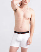 Saxx Non Stop Stretch Cotton 3 Pack Boxer Briefs - White