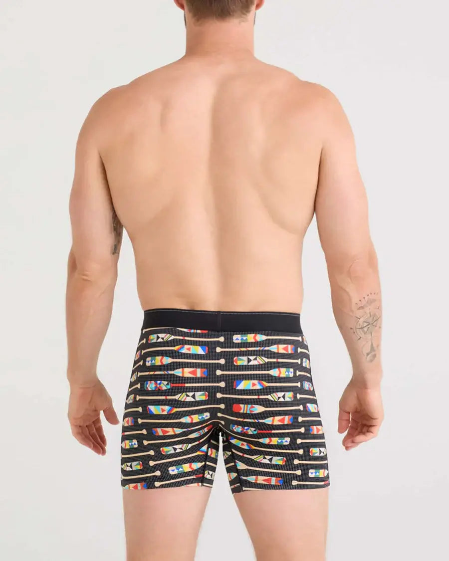 Saxx Underwear Quest Quick Dry Mesh Boxer Brief Fly - Oartiz-Black