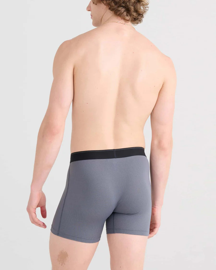 Saxx Underwear Quest Quick-Dry Mesh Performance Boxer Brief 5" - Turbulence