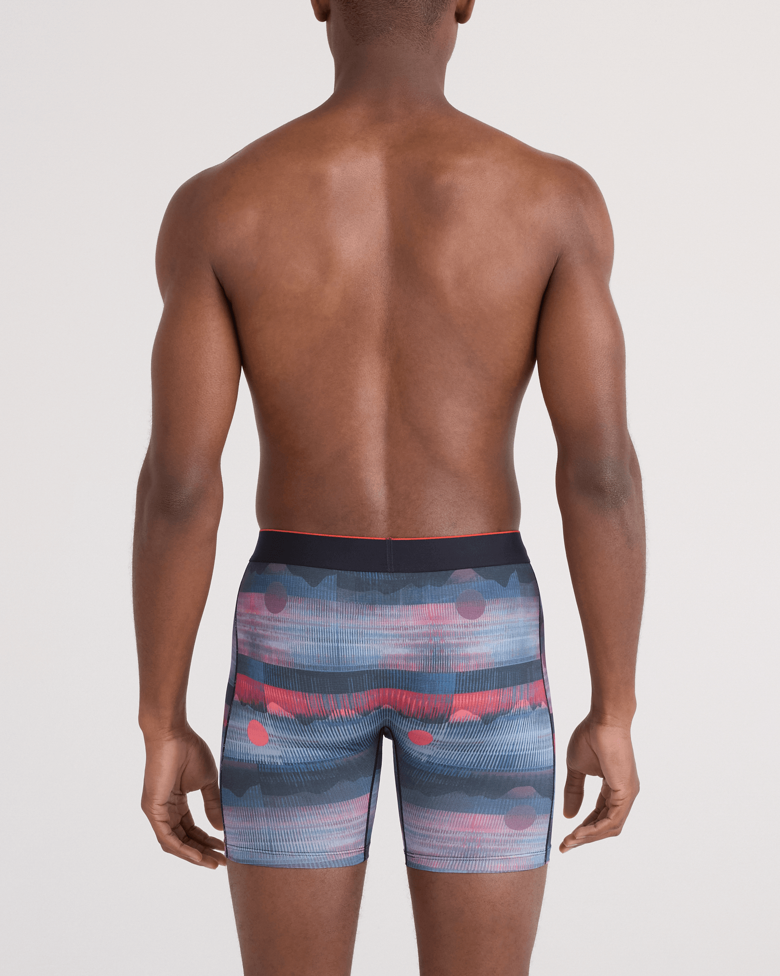 Saxx Multi-Sport Performance Mesh Boxer Brief 6" - Mystery Peaks