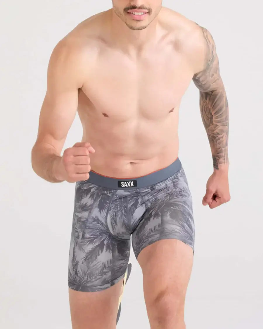 Saxx Multi-Sport Performance Mesh Boxer Brief 6" - Vacation Vibes-Turbulence