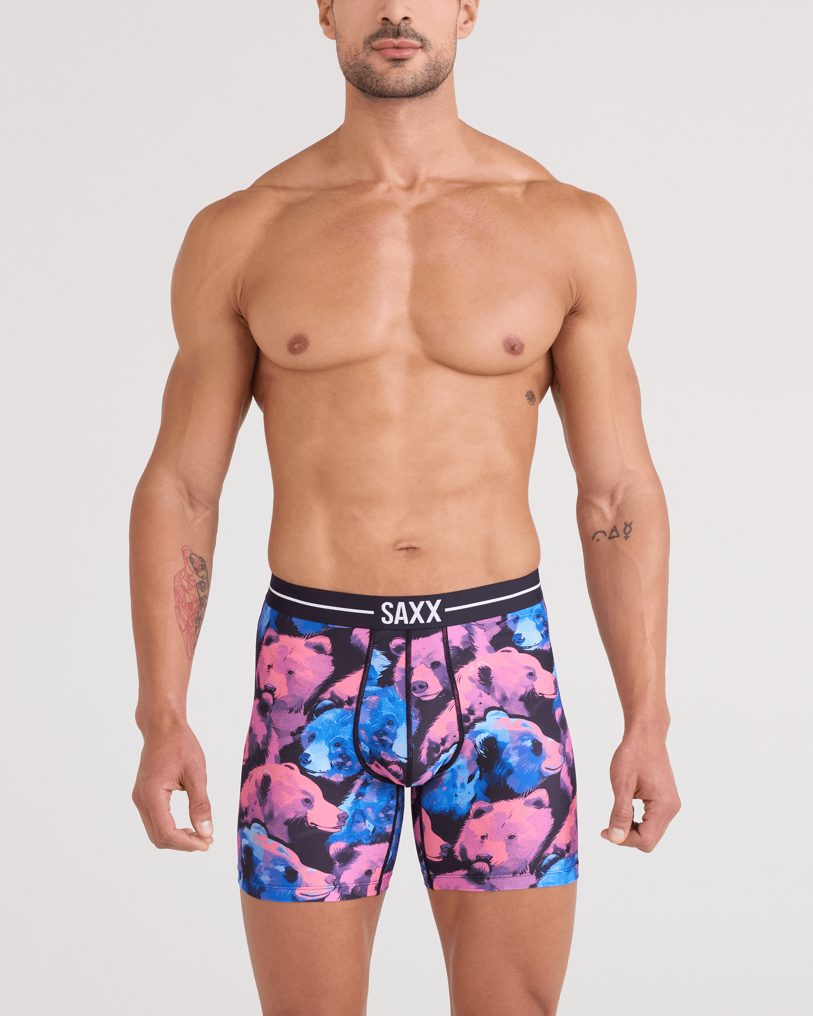 Saxx Underwear Volt Breathable Mesh Boxer Brief 6" - Beartastic-Multi