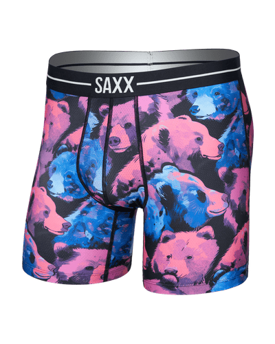 Saxx Underwear Volt Breathable Mesh Boxer Brief 6" -  Beartastic-Multi