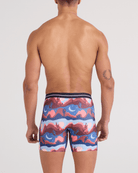 Saxx Underwear Volt Breathable Mesh Boxer Brief 6" - Canyon Daze - Red Clay