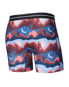 Saxx Underwear Volt Breathable Mesh Boxer Brief 6" - Canyon Daze - Red Clay