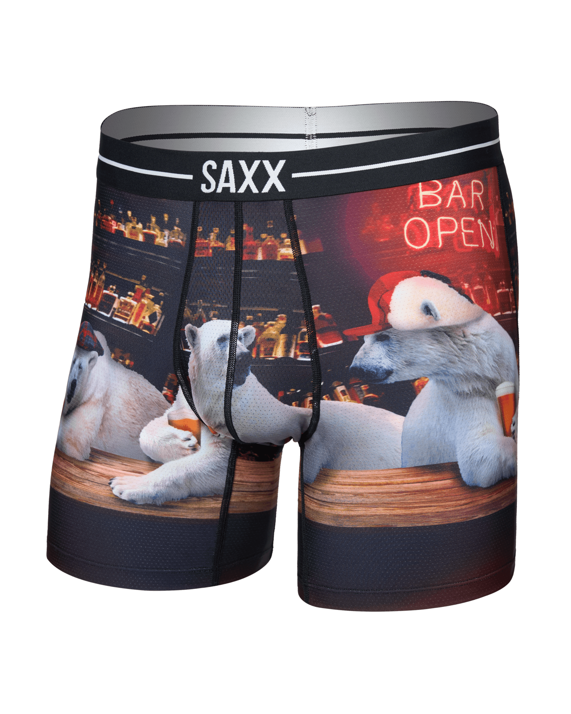 Saxx Underwear Volt Breathable Mesh Boxer Brief 6" - Da Bears-Multi