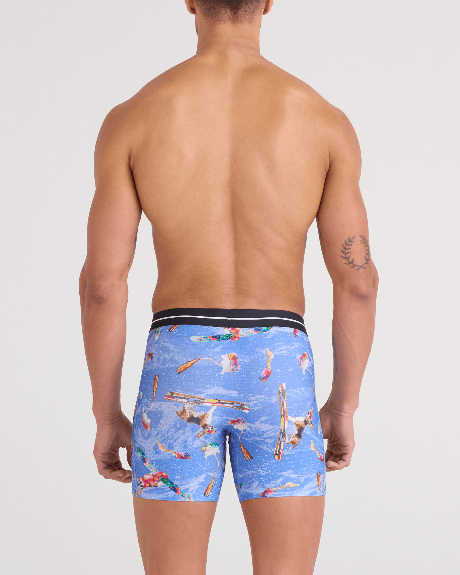 Saxx Underwear Volt Breathable Mesh Boxer Brief 6" - Haute Doggers, Sail Blue