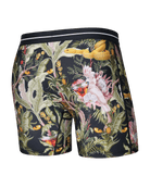 Saxx Underwear Volt Breathable Mesh Boxer Brief 6" - Jungle Juice-Black