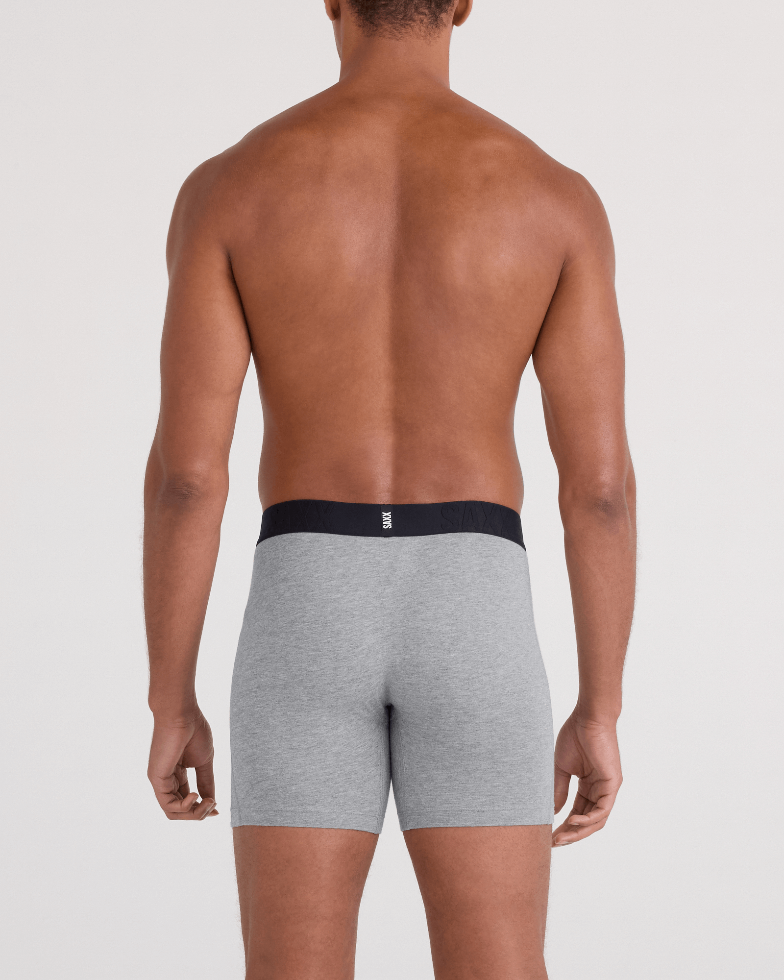 SAXX DropTemp™ Cooling Cotton Boxer Briefs 3-Pack – Grey/Dark Ink/Black