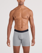 SAXX DropTemp™ Cooling Cotton Boxer Briefs 3-Pack – Grey/Dark Ink/Black