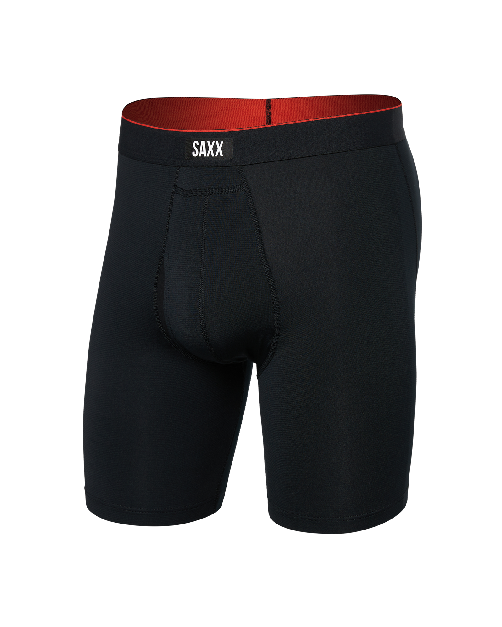 Saxx Multi-Sport Mesh Performance Long Boxer Brief 8" - Black