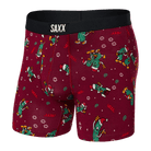 Saxx Underwear Vibe Supersoft 1 Pack Boxer Briefs - Pickled Merlot