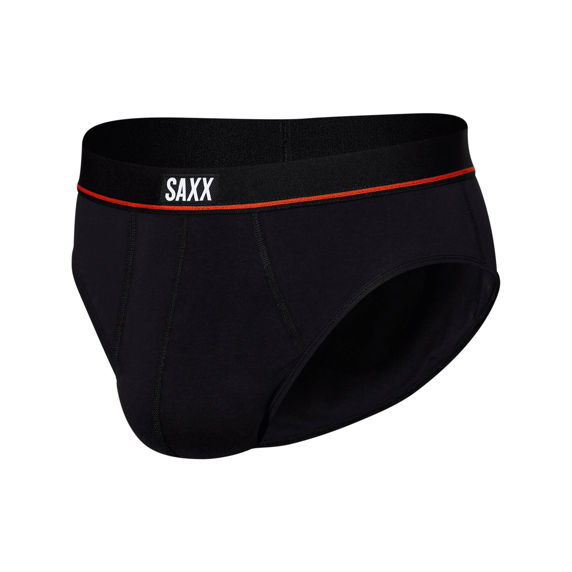 SAXX Non Stop Stretch Cotton Men’s Briefs 3 Pack – Black/Navy/White