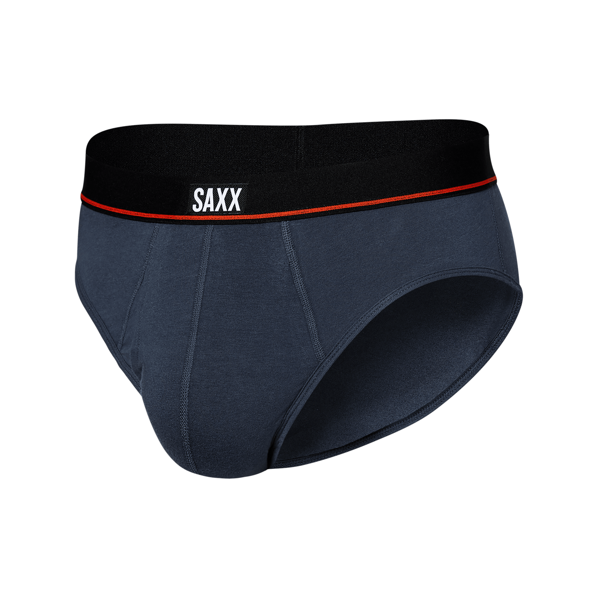 SAXX Non Stop Stretch Cotton Men’s Briefs 3 Pack – Black/Navy/White