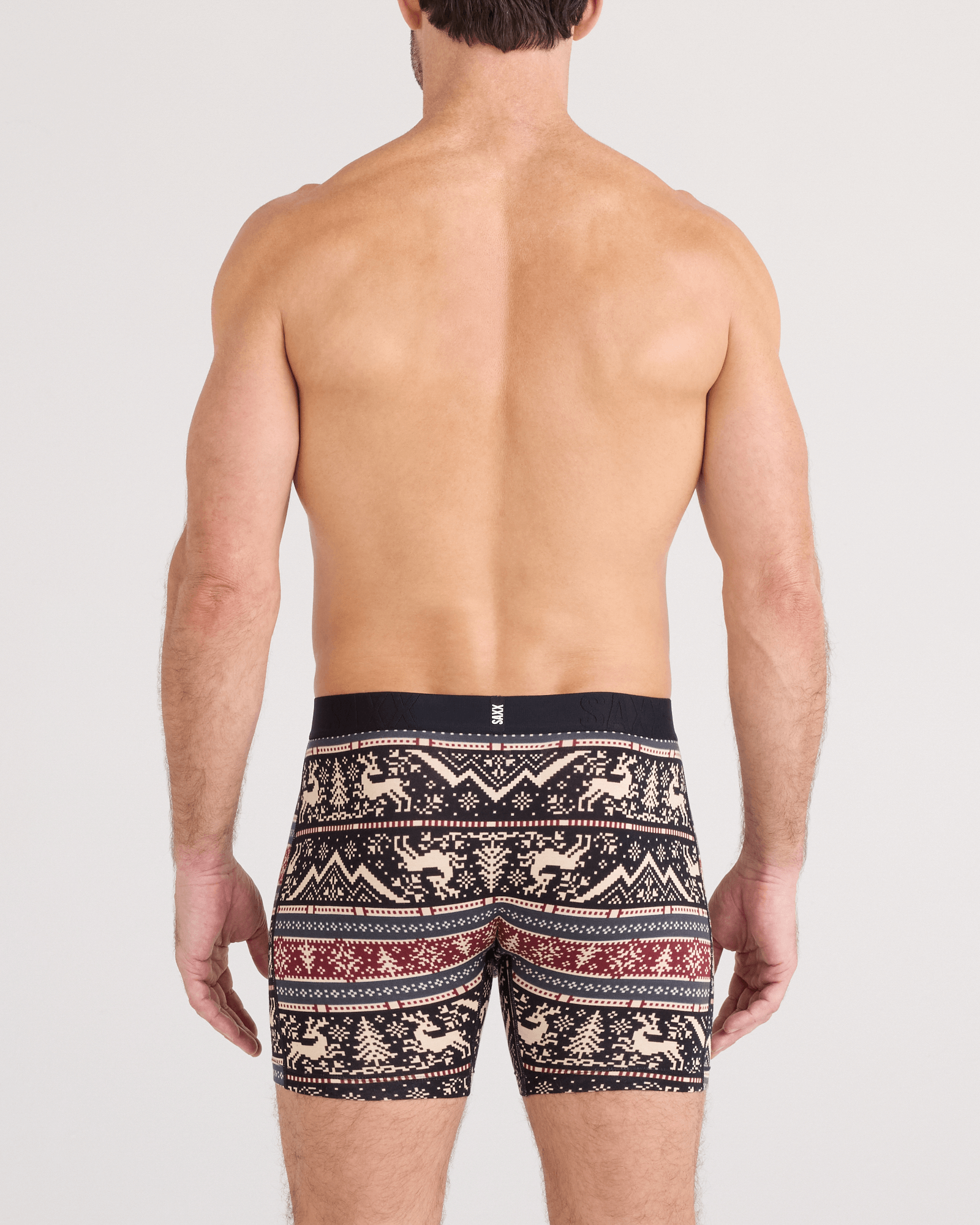 SAXX DropTemp™ Cooling Cotton Boxer Briefs 2 Pack, Caribou / Black