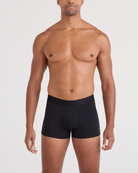 SAXX DropTemp® Cooling Cotton Trunks – Slim Fit with Fly – Dark Ink / Black