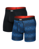 SAXX Multi-Sport Performance Boxer Briefs 6" (2-Pack) – Chain of Command / Black