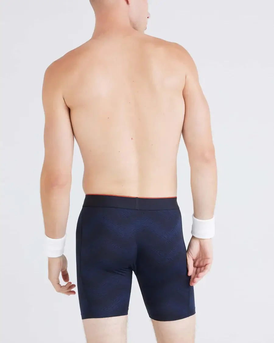 Saxx Underwear - Multi-Sport Performance Boxer Brief 6" - Full Tilt Chevron/Black