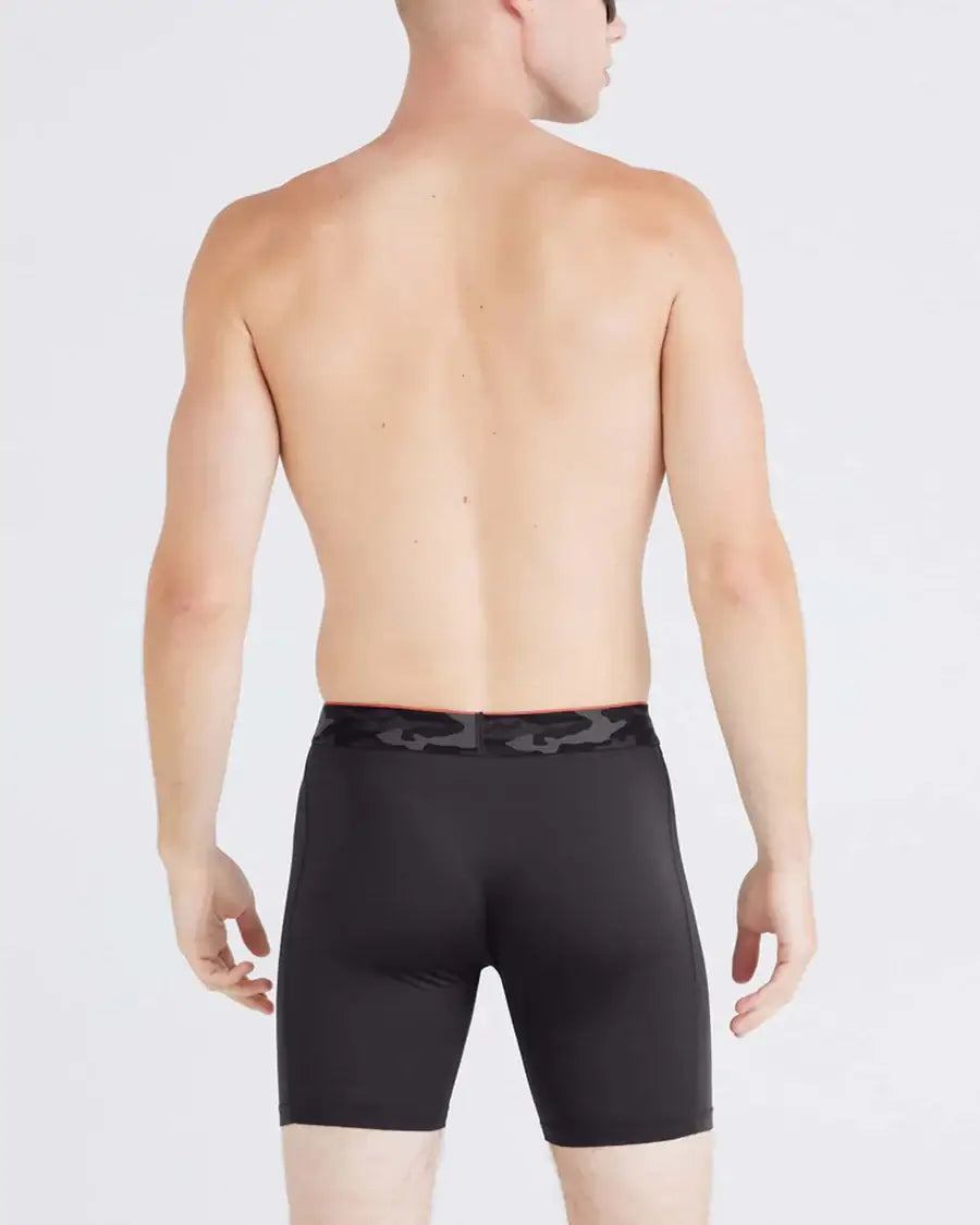 Saxx Underwear - Multi-Sport Performance Boxer Brief 6" - Remote Camo Waistband/Black