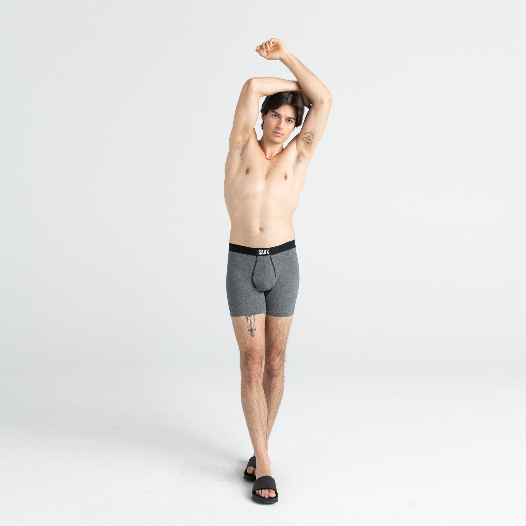 Saxx Ultra Super Soft (3 Pack) Comfort Blend Boxer Brief 5" - Classic Ultra 18