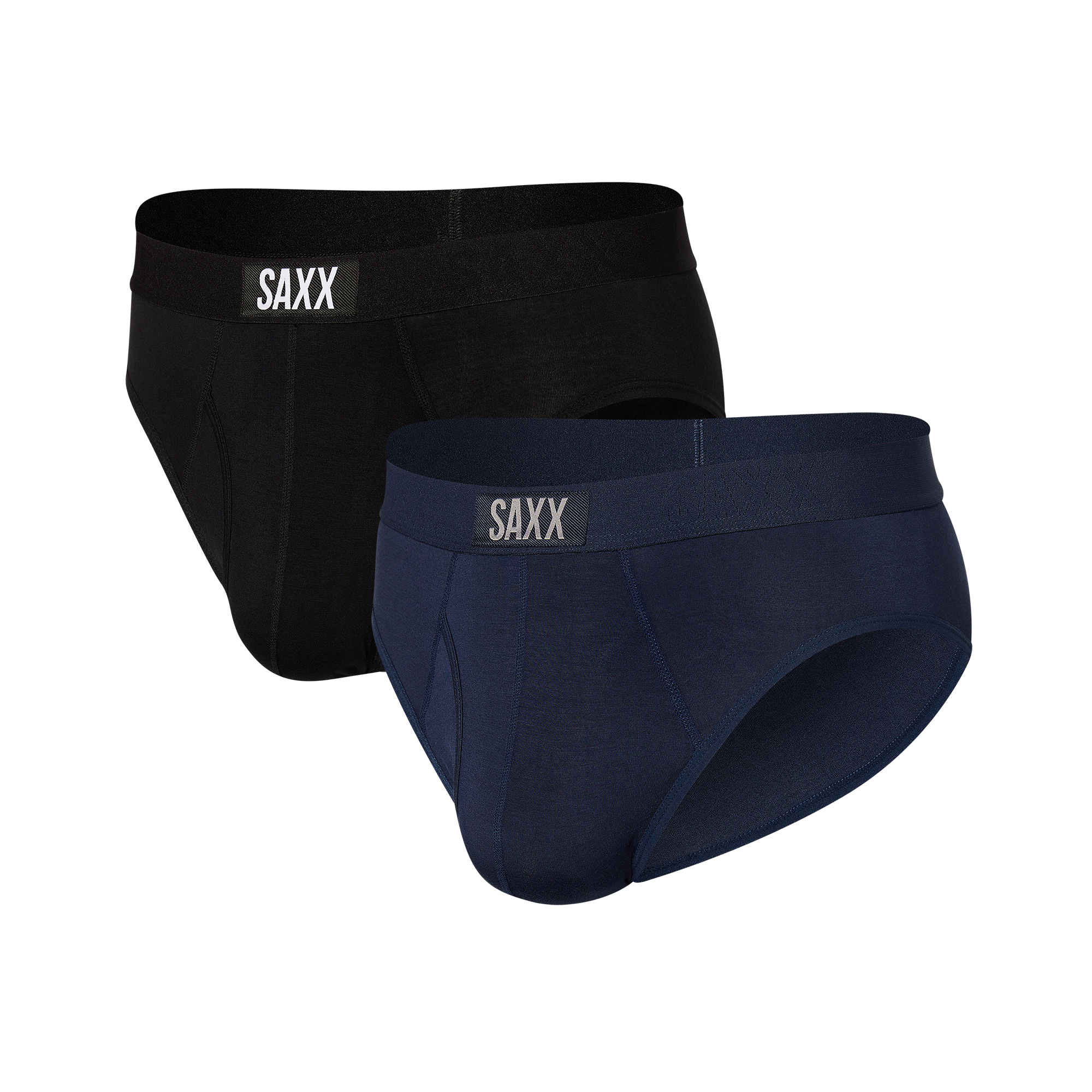 Saxx Ultra Super Soft 2 Pack Briefs - Black / Navy – Trunks and Boxers