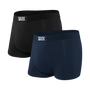Saxx Vibe Supersoft 2 Pack Trunks - Black / Navy