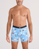Saxx Vibe Xtra (2 Pack) Soft Comfort Boxer Brief 6" – Frosty the Gamer / Black