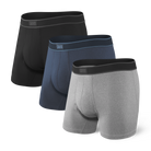 Saxx Underwear Day Tripper 3 Pack Boxer briefs - Black/Grey/Navy