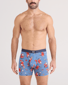 SAXX Daytripper 3 Pack Boxer Briefs – Holiday Edition Santathalon / Stripe / Navy