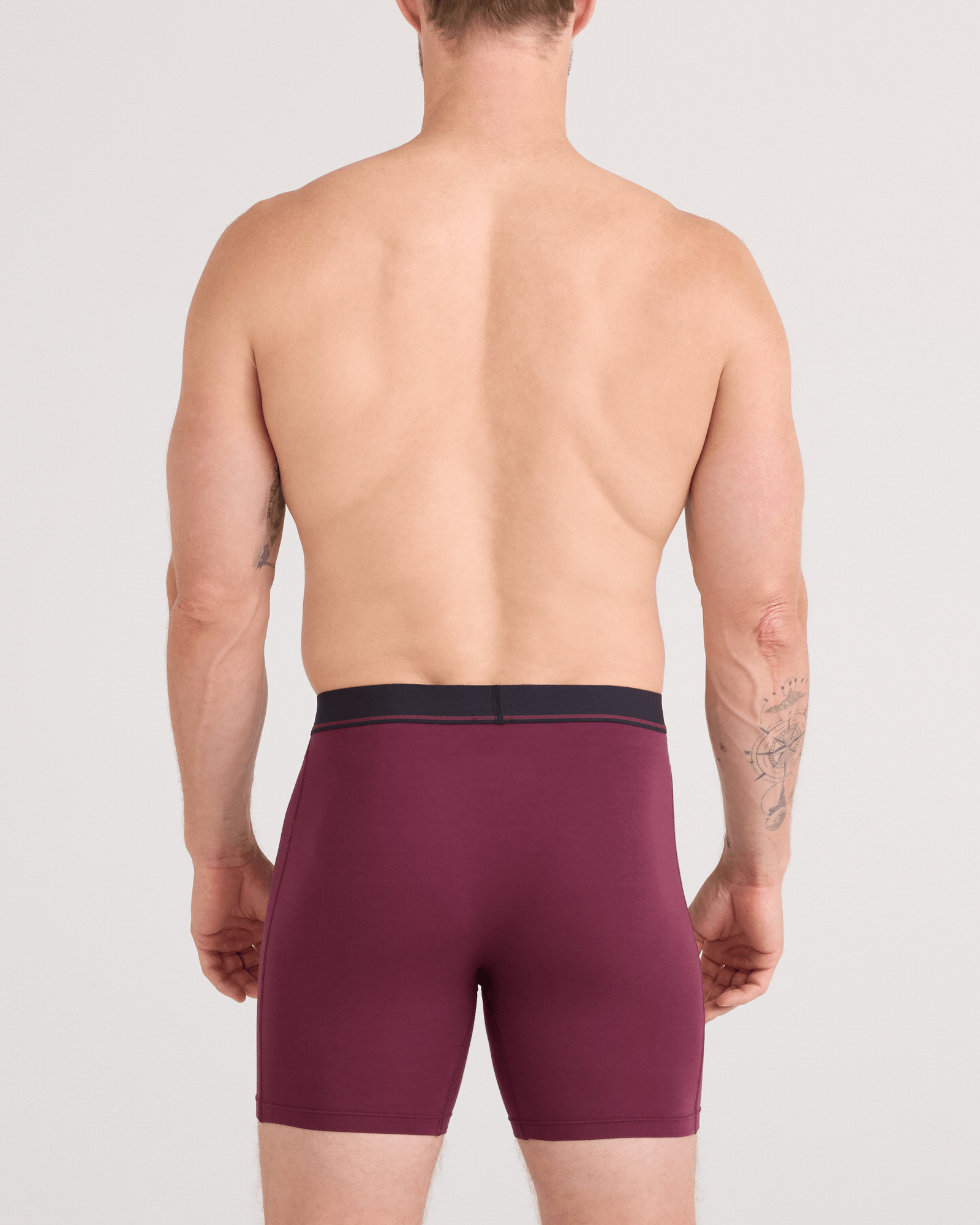 SAXX Essential Cotton Boxer Brief Fly 3-Pack – Tradewinds / Indigo / Maroon