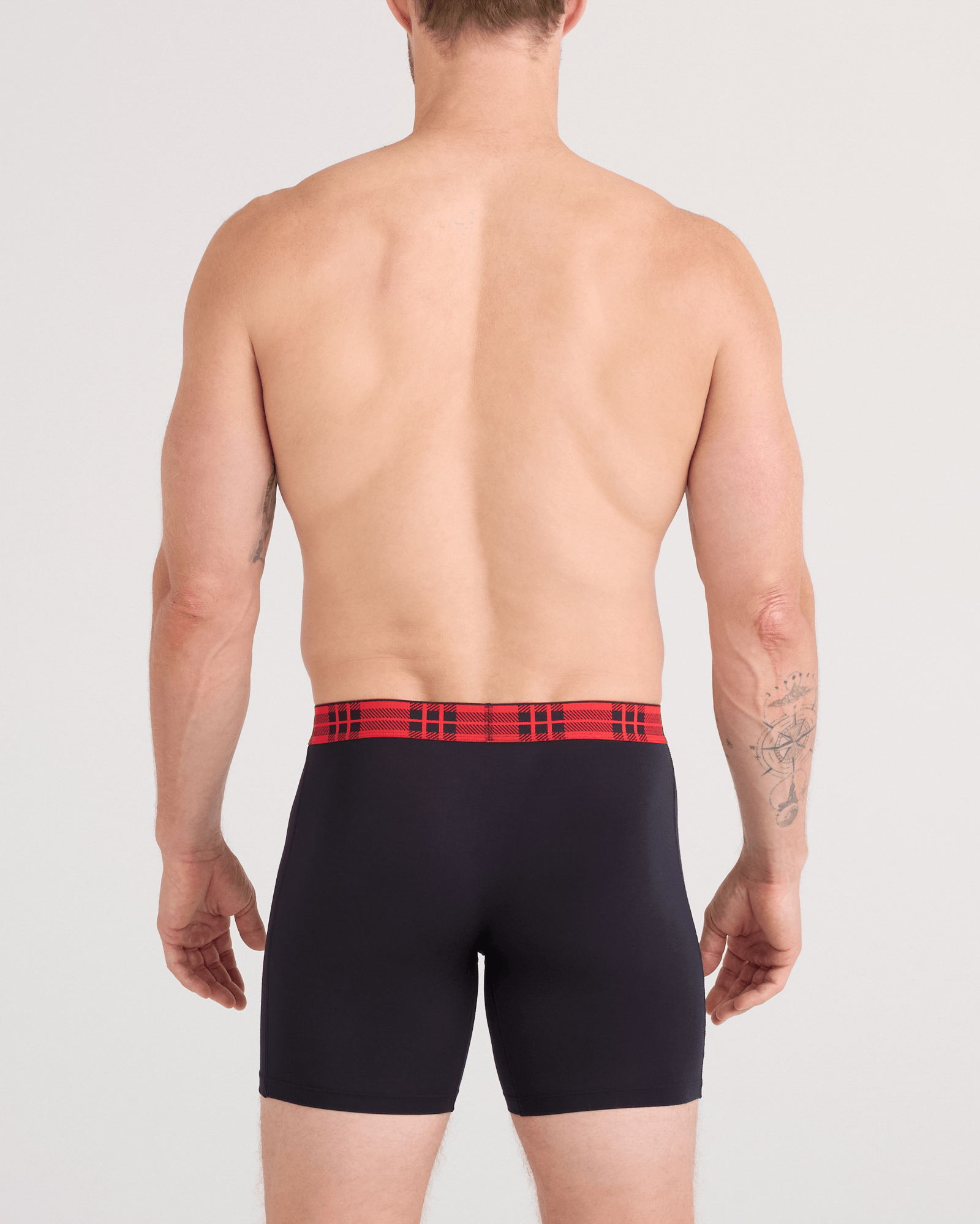 Saxx Vibe Xtra 3 Pack Soft Comfort Boxer Brief 6" – Sweet Stripe / Check WB / Black