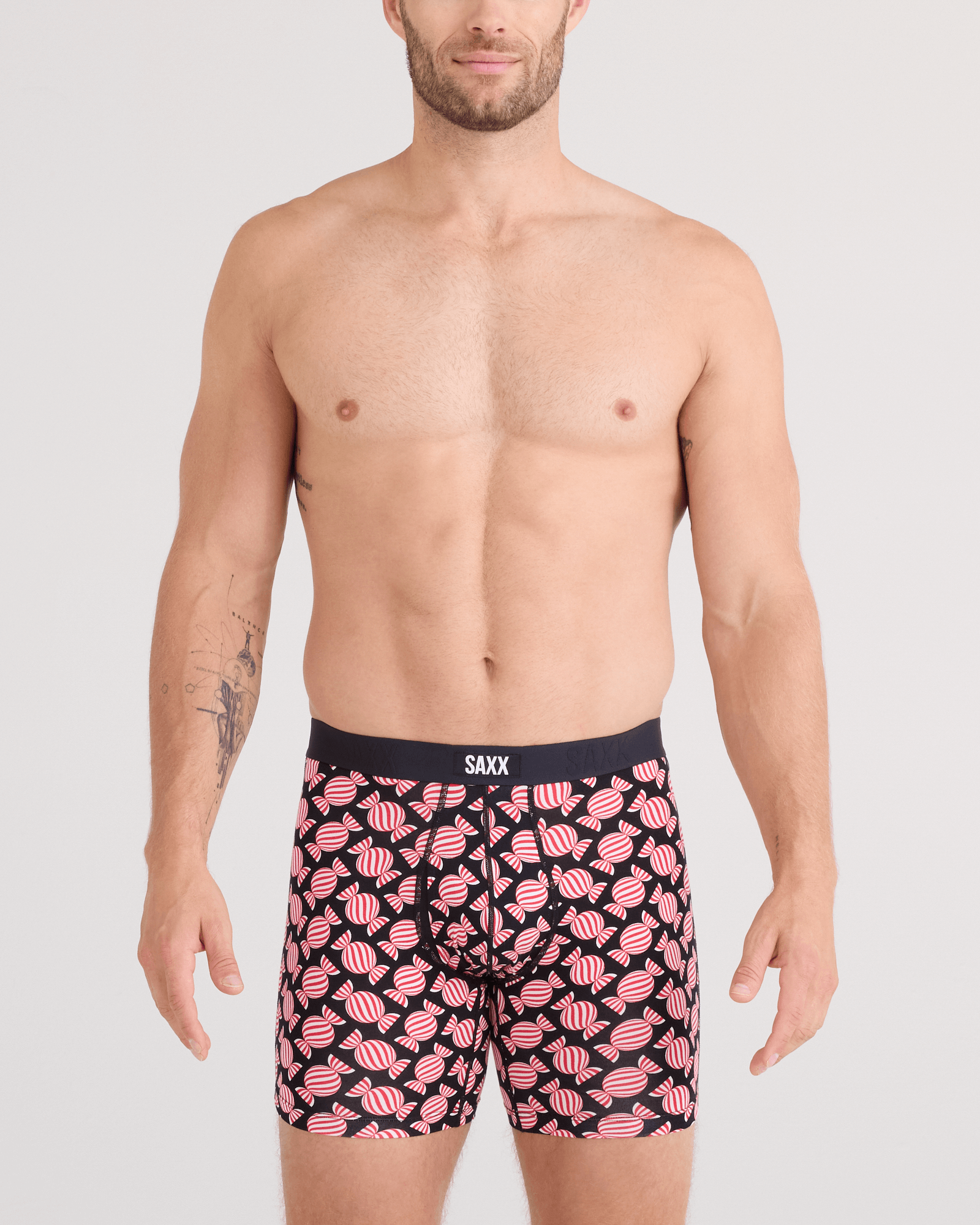 Saxx Vibe Xtra 3 Pack Soft Comfort Boxer Brief 6" – Sweet Stripe / Check WB / Black