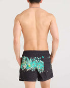 Saxx Oh Buoy 2N1 Stretch Swim Trunk 5" with liner - Diamondhead-Black