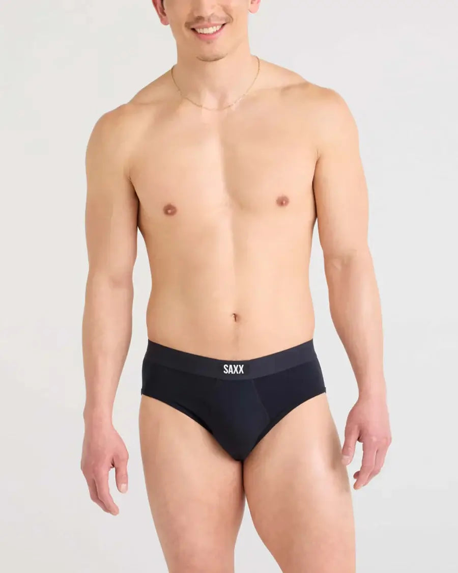 SAXX Vibe Xtra Brief – Soft Comfort with BallPark Pouch® & Fly - Black