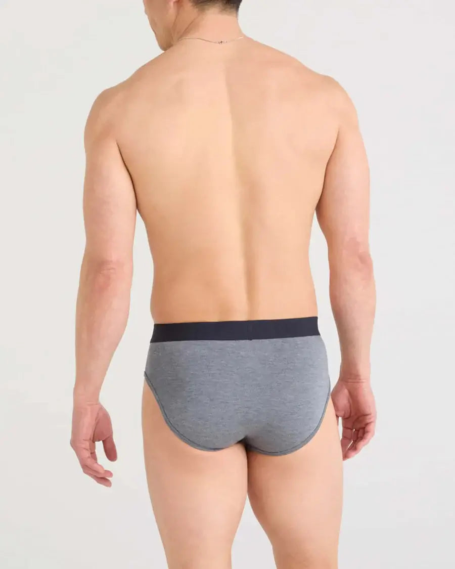 Saxx Underwear Vibe Xtra 1 Pack Soft Comfort Briefs - Dark Grey Heather