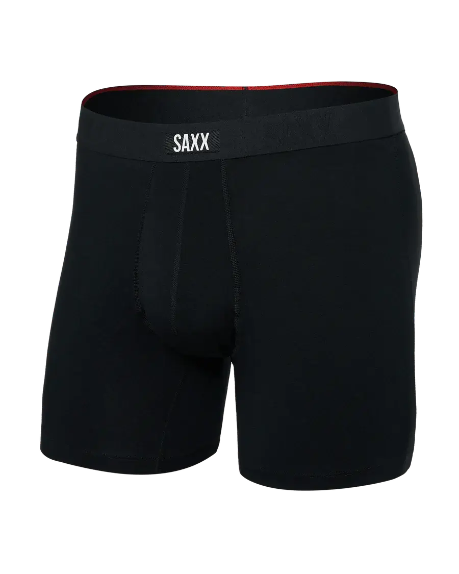 Saxx Underwear Vibe Xtra Soft Comfort Boxer Brief 6" - Black