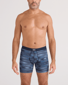 Saxx Vibe Xtra Soft Comfort Boxer Brief 6" – Ikat Stripe Dark Denim