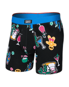 Saxx Vibe Xtra Soft Comfort Boxer Brief 6" – Island Holiday, Black
