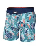 Saxx Underwear Vibe Xtra Soft Comfort Boxer Brief 6" - Island Tropics, Seascape