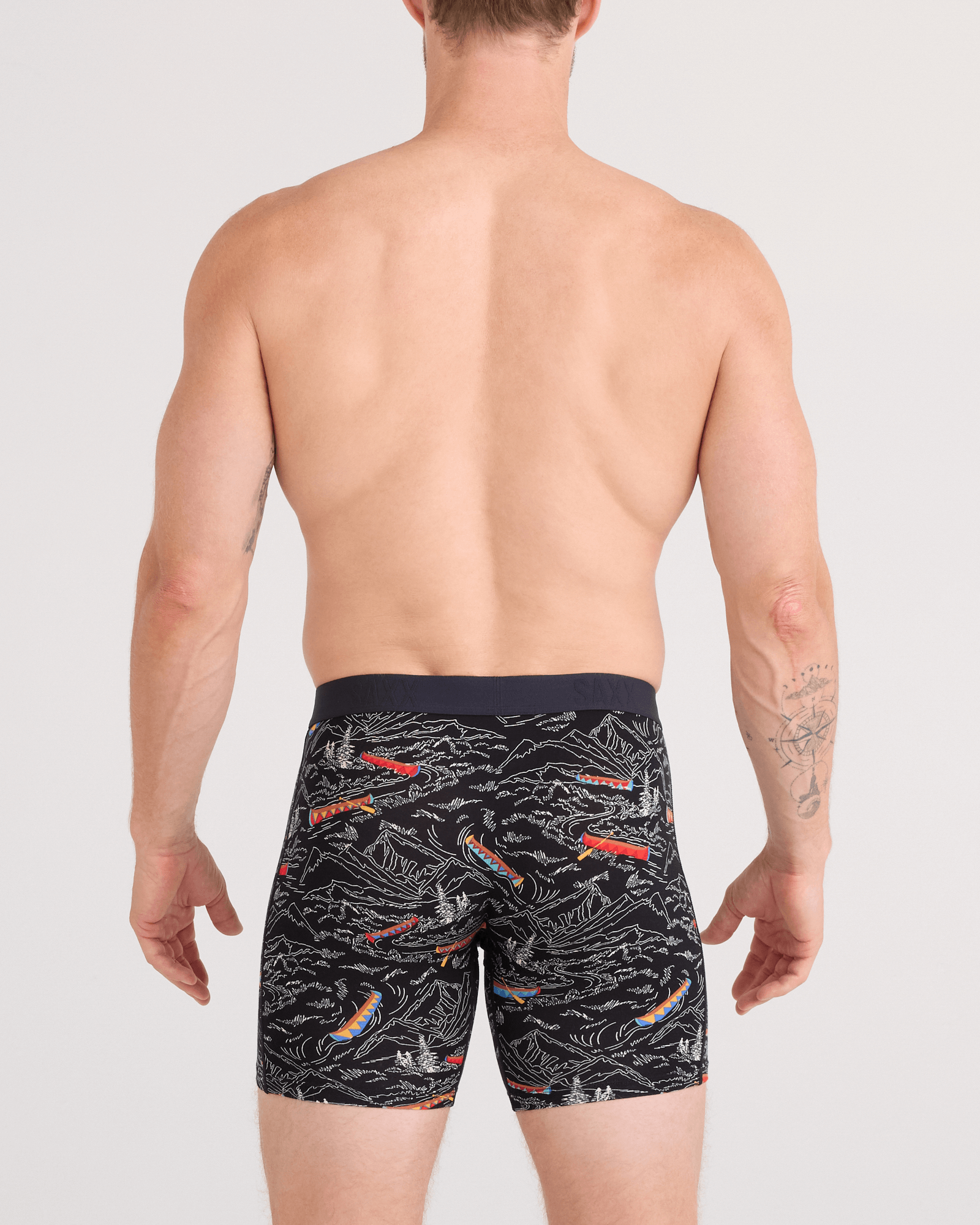 Saxx Vibe Xtra Soft Comfort Boxer Brief 6" – Rivers Bend-Black