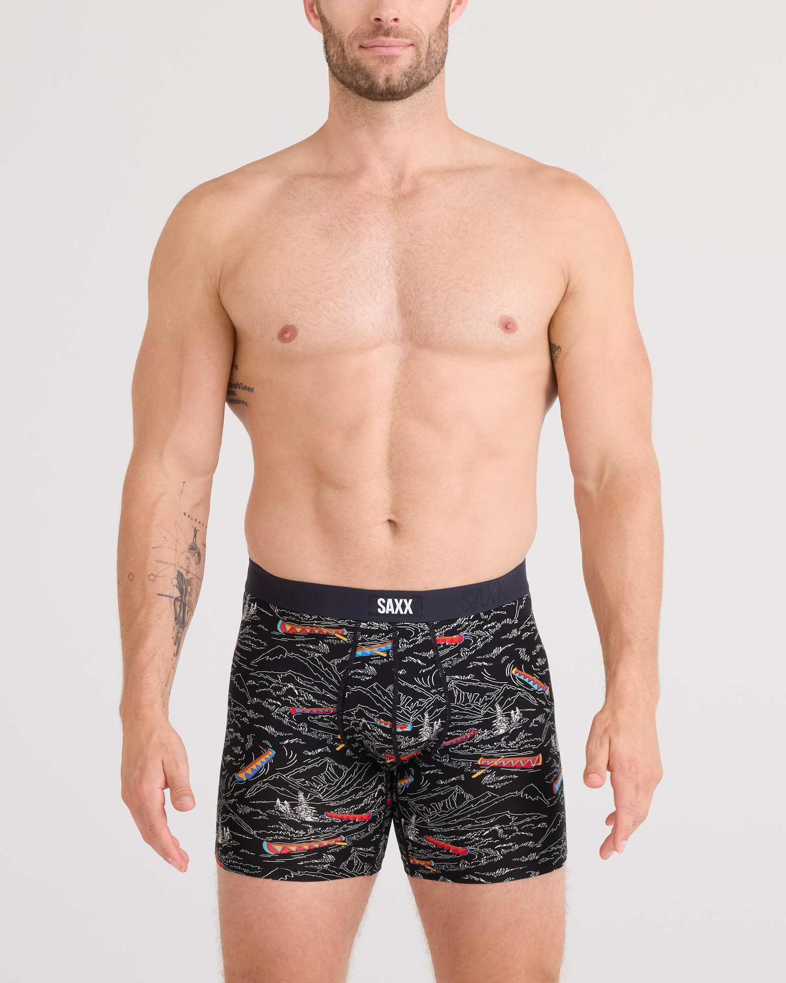 Saxx Vibe Xtra Soft Comfort Boxer Brief 6" – Rivers Bend-Black