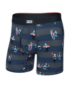 Saxx Underwear Vibe Xtra Soft Comfort Boxer Brief 6" - Shark Bite, Navy