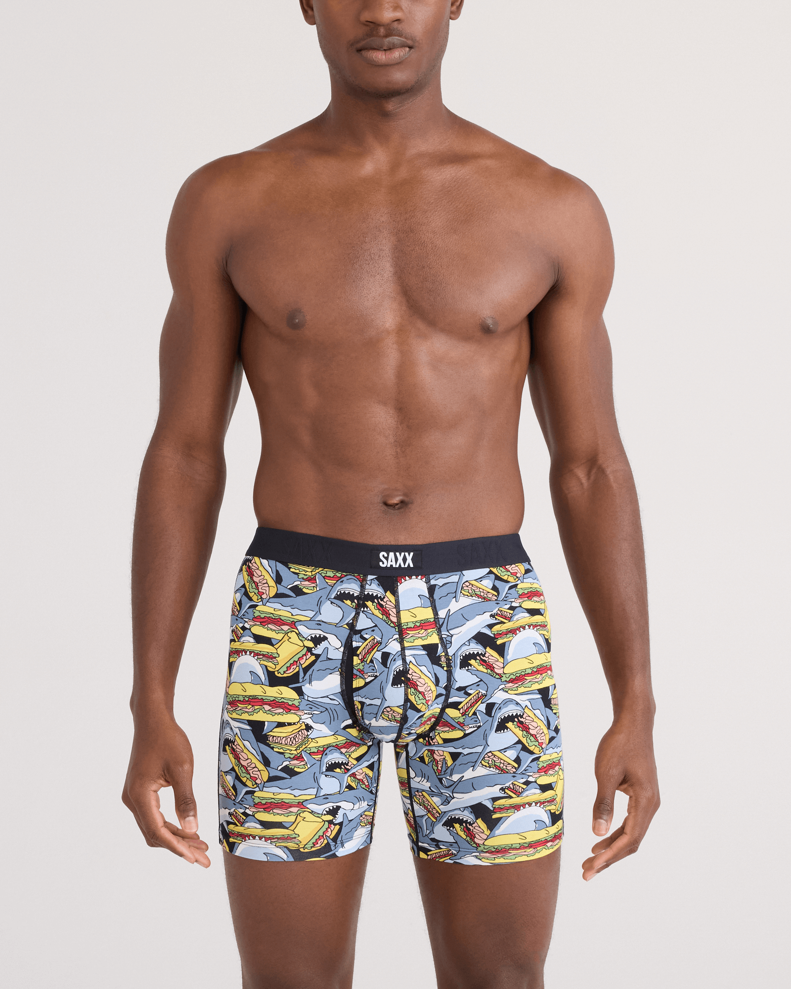 Saxx Vibe Xtra Soft Comfort Boxer Brief 6" – Shark Sub-Grey