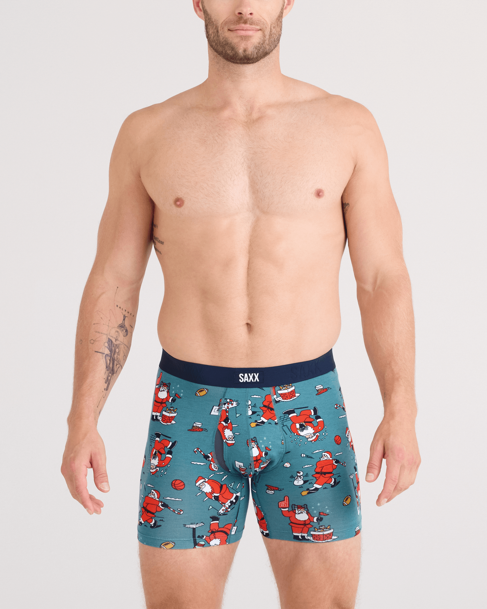 Saxx Vibe Xtra Soft Comfort Boxer Brief 6" – Santathalon- Seascape