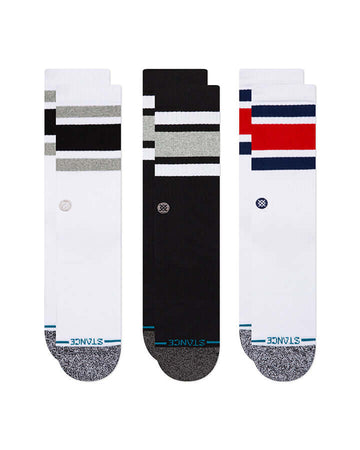 Stance The Boyd Crew Socks 3 Pack – Cushioned Cotton Crew Socks