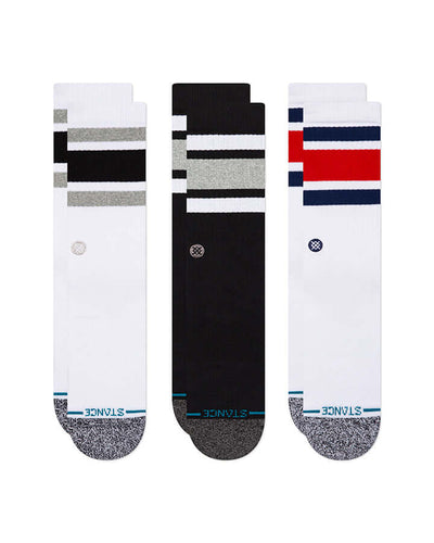 Stance The Boyd Crew Socks 3 Pack – Cushioned Cotton Crew Socks